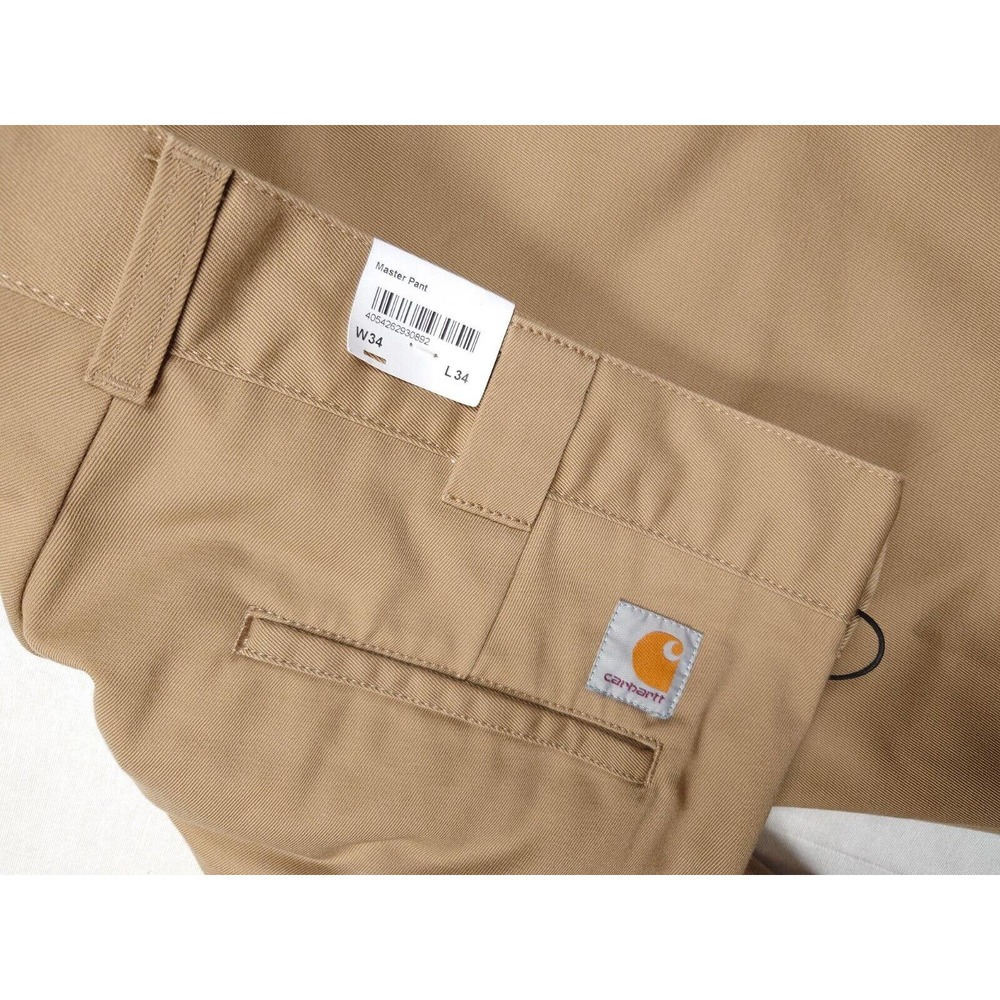 NEW Carhartt WIP Denison Men's Master Pant Twill 34 (measures 38") x 34 NWT - Picture 7 of 9